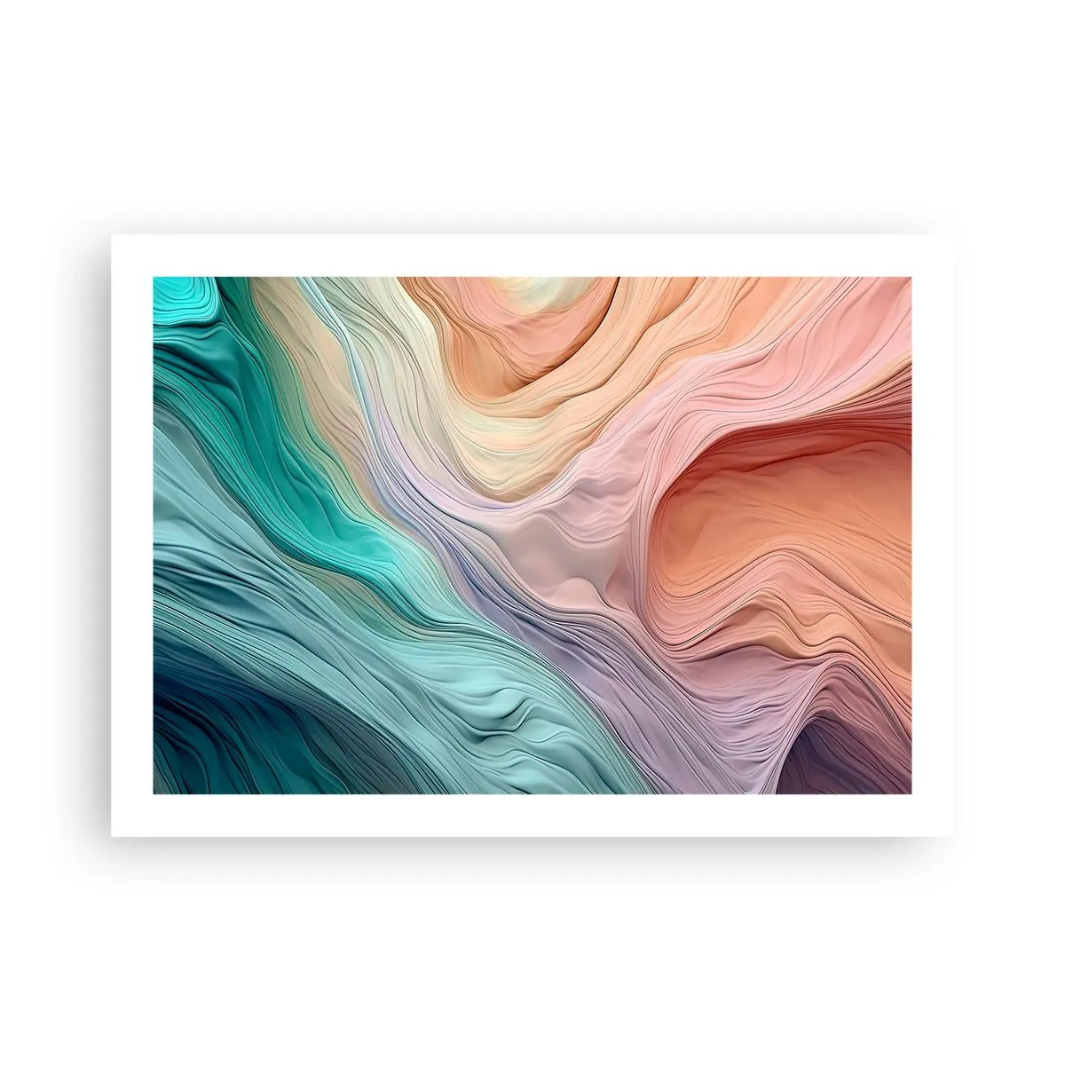 Poster - Rainbow Wave - 70x50 cm