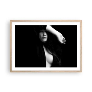 Poster in light oak frame - School of Seduction - 70x50 cm