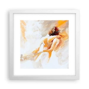 Poster in white frmae - Heavenly Embrace - 30x30 cm