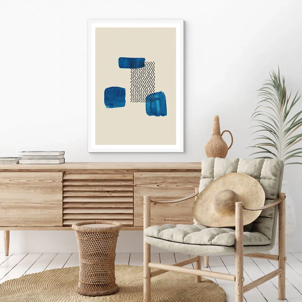 Poster in white frmae - Abstract Quartet - 30x40 cm