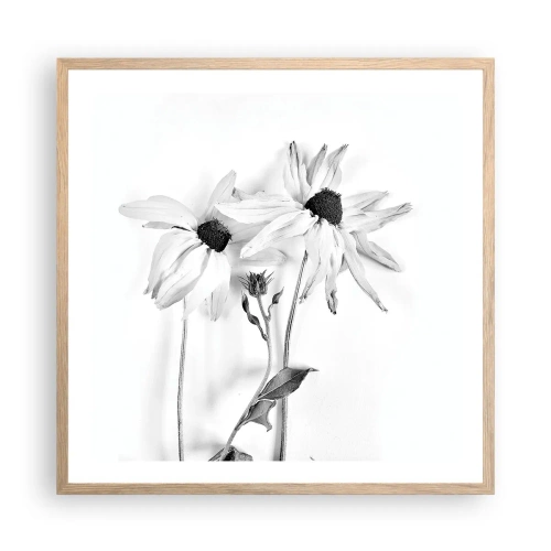 Poster in light oak frame - No one Wants To Be Alone - 60x60 cm