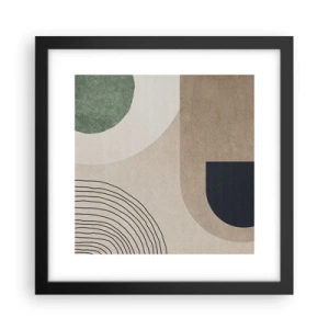 Poster in black frame - Gentleness of an Oval - 30x30 cm