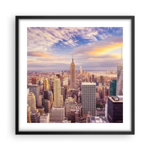 Poster in black frame - Reaching the Clouds - 50x50 cm