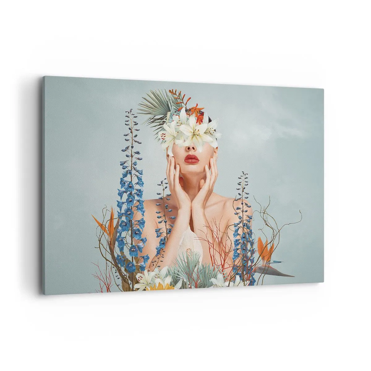 Canvas picture - Woman – Flower - 120x80 cm