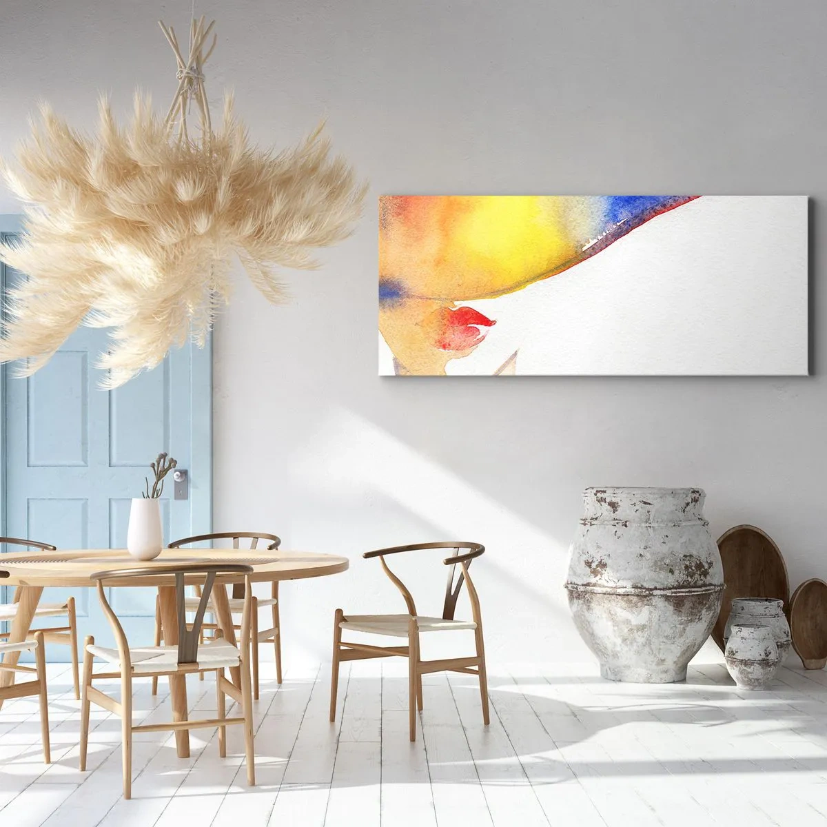 Canvas picture - Portrait of a Lady - 120x50 cm