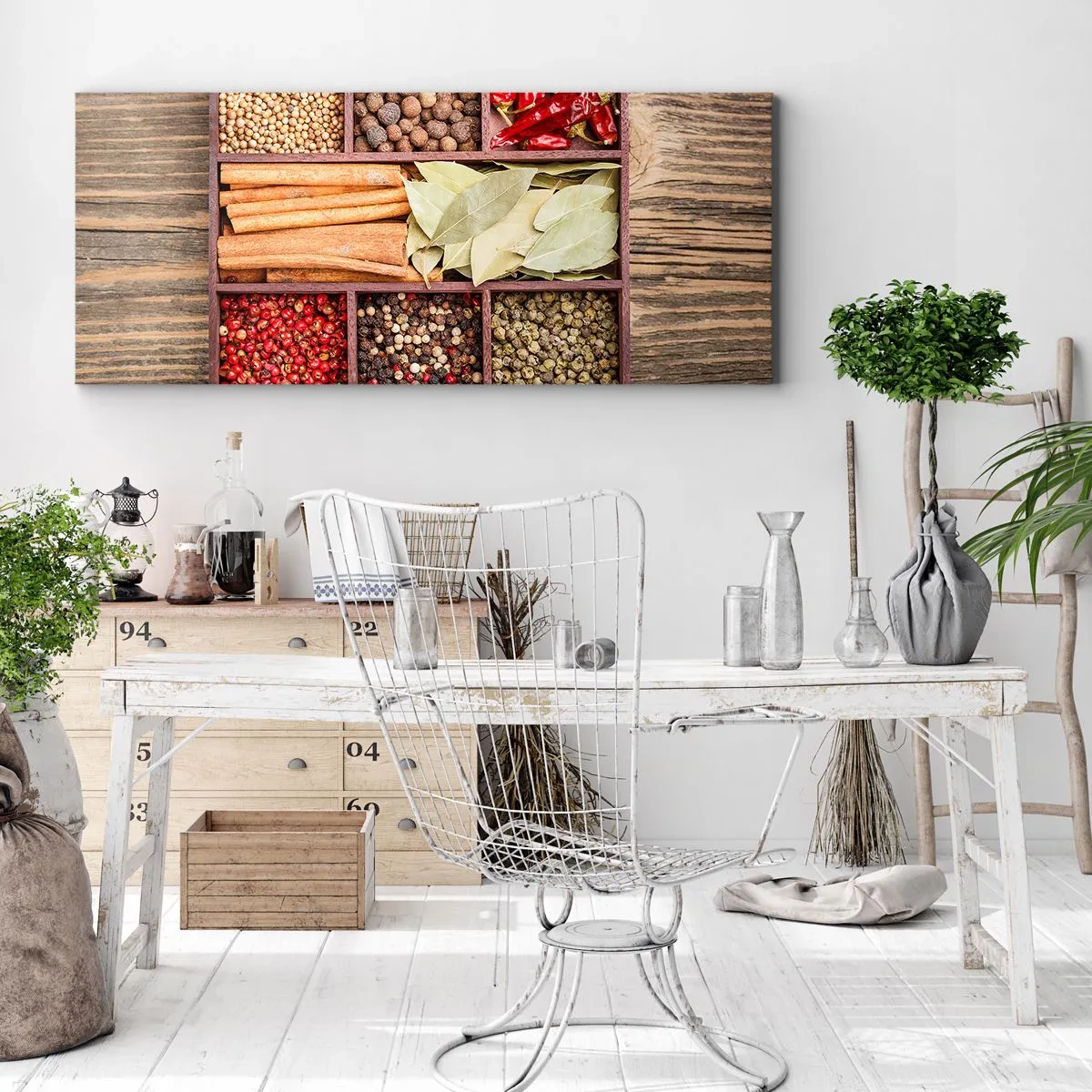 Canvas picture - Order of Shapes, Bunch of Aromas - 120x50 cm