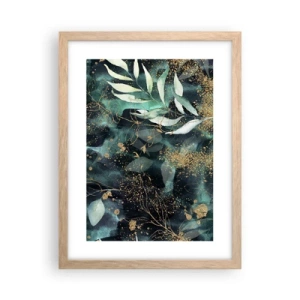 Poster in light oak frame - Enchanted Garden - 30x40 cm