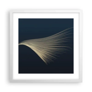 Poster in white frmae - Like Angel's Hair - 40x40 cm