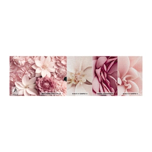 Photo Wallpaper Sample Premium Canvas - In Pink Petals - Flowers, Pastel, Bright - 100x30 cm