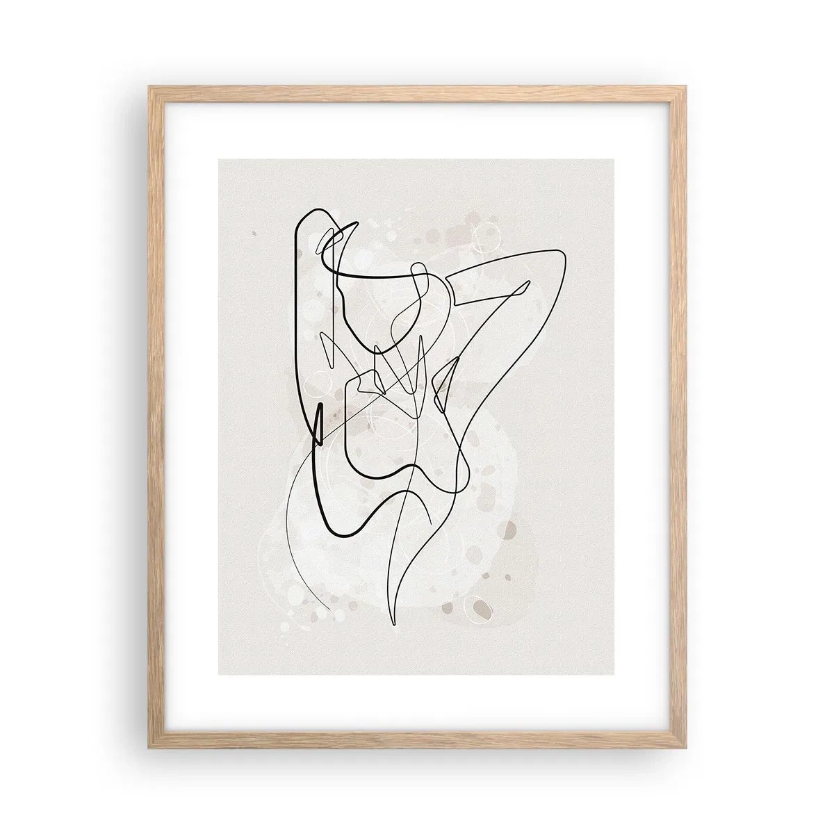 Poster in light oak frame - Art of Seduction - 40x50 cm