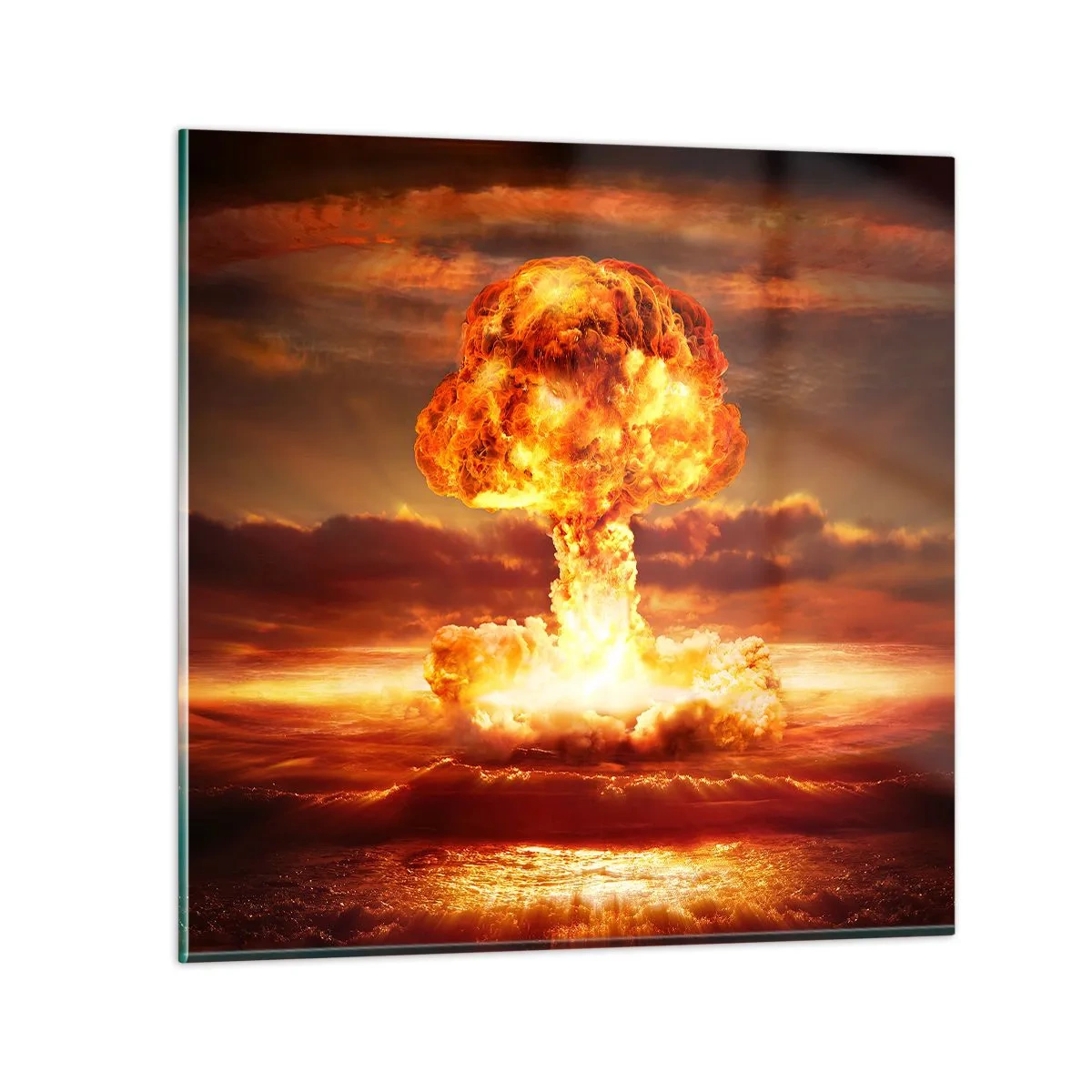 Glass picture - And the End Will Come - 30x30 cm