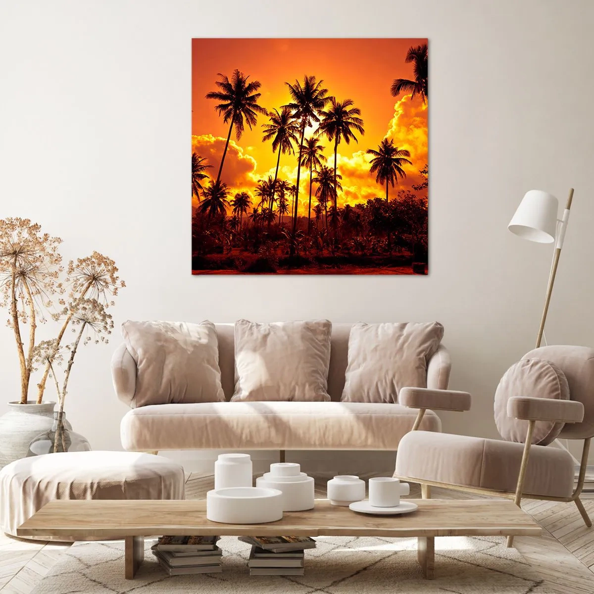 Canvas picture - Blazing Sun - 50x50 cm