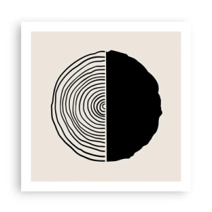 Poster - Half-half - 60x60 cm