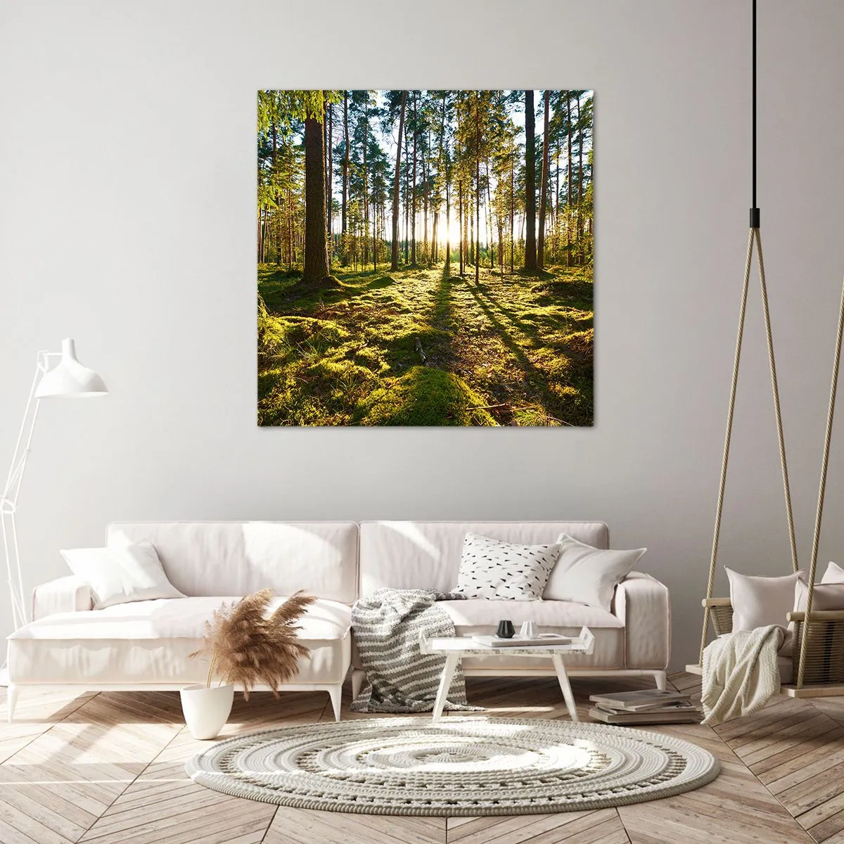 Canvas picture - Deep in the Forest - 40x40 cm