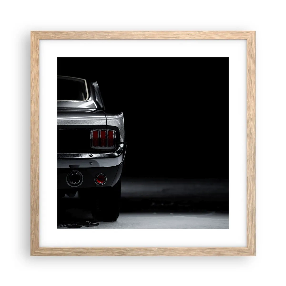 Poster in light oak frame - Charm of the Classic - 40x40 cm