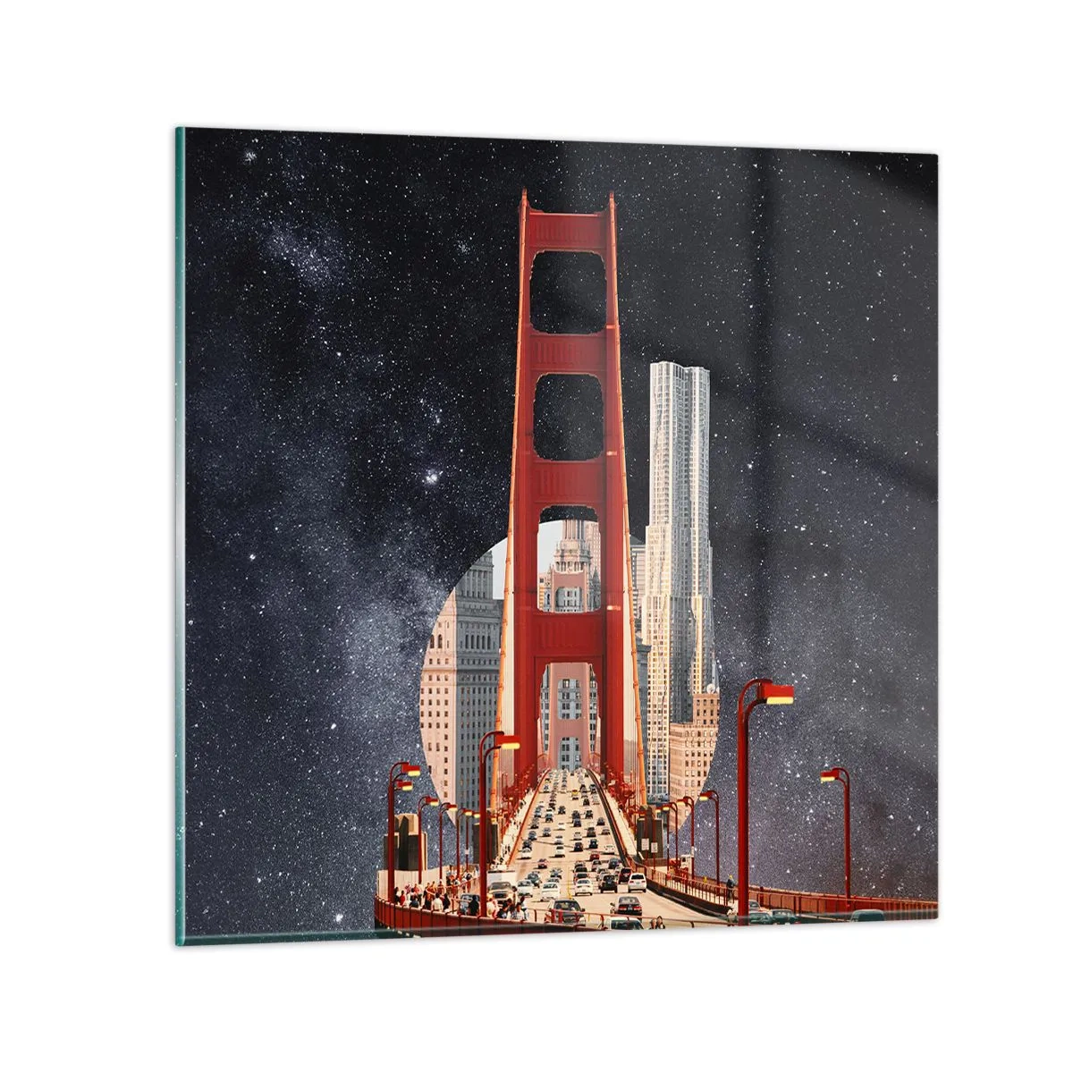 Glass picture - Always in the Centre - 50x50 cm