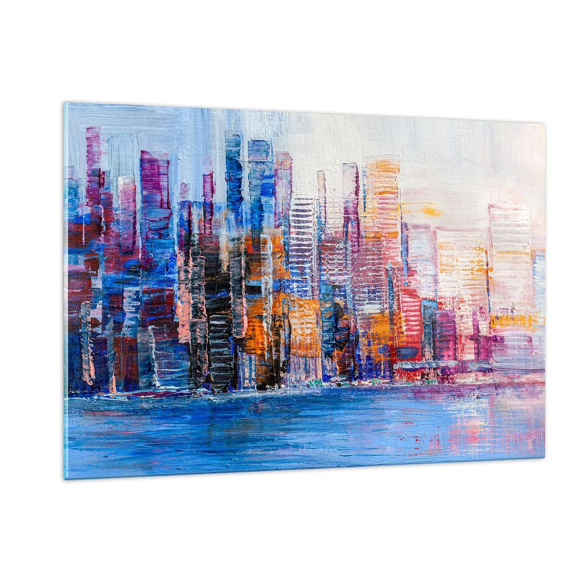 Glass picture - Joyful Metropolis - 120x80 cm