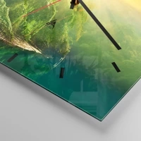 Clock face with lines