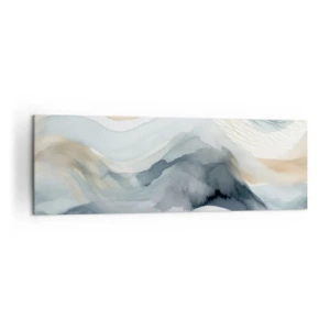 Canvas picture - Snowy and Foggy Abstract - 160x50 cm