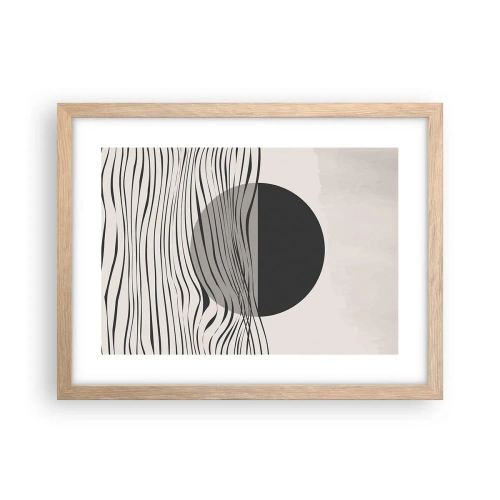 Poster in light oak frame - Half Composition - 40x30 cm