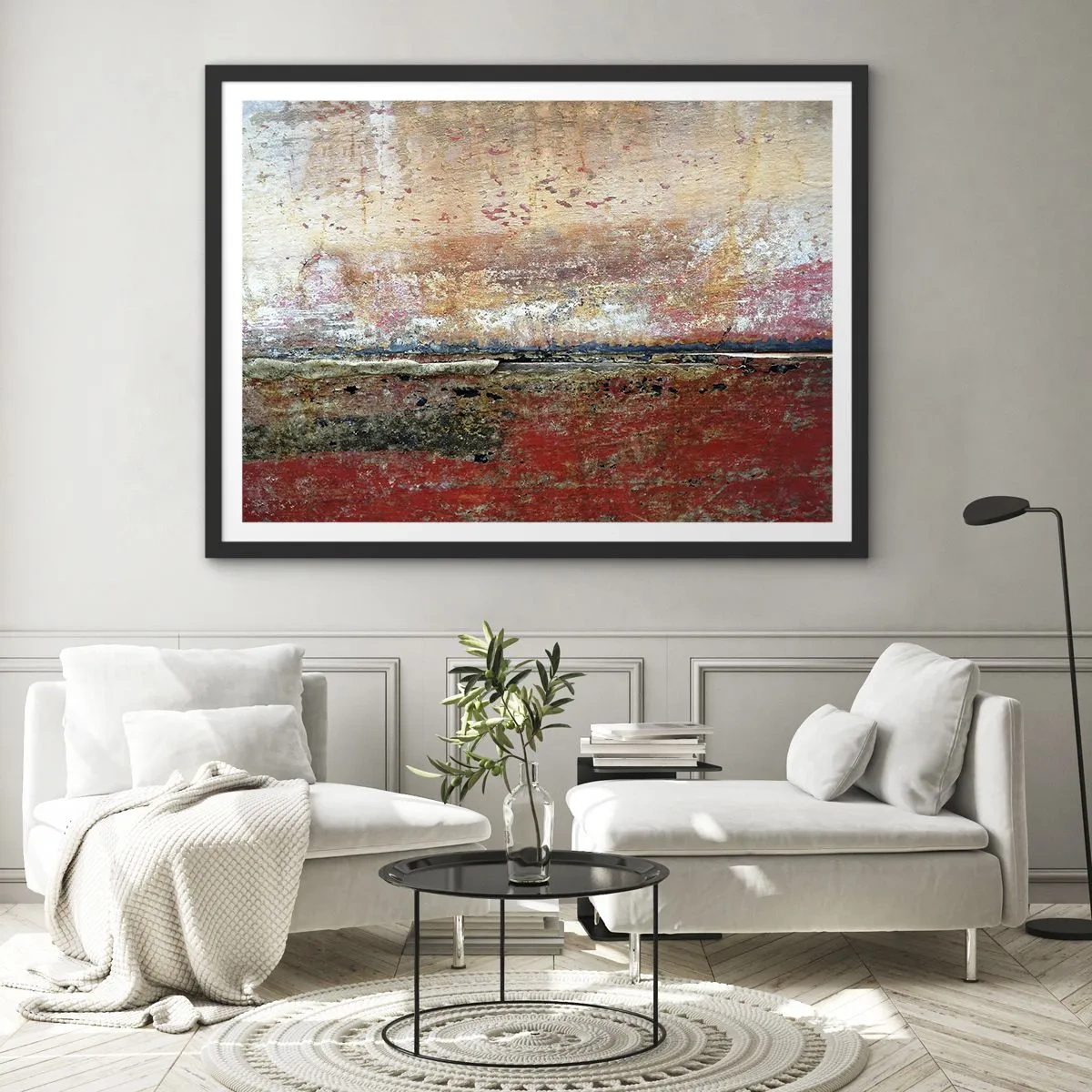 Poster in black frame - Might Be the Sea - 91x61 cm