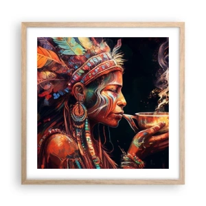 Poster in light oak frame - Magical Ritual - 50x50 cm