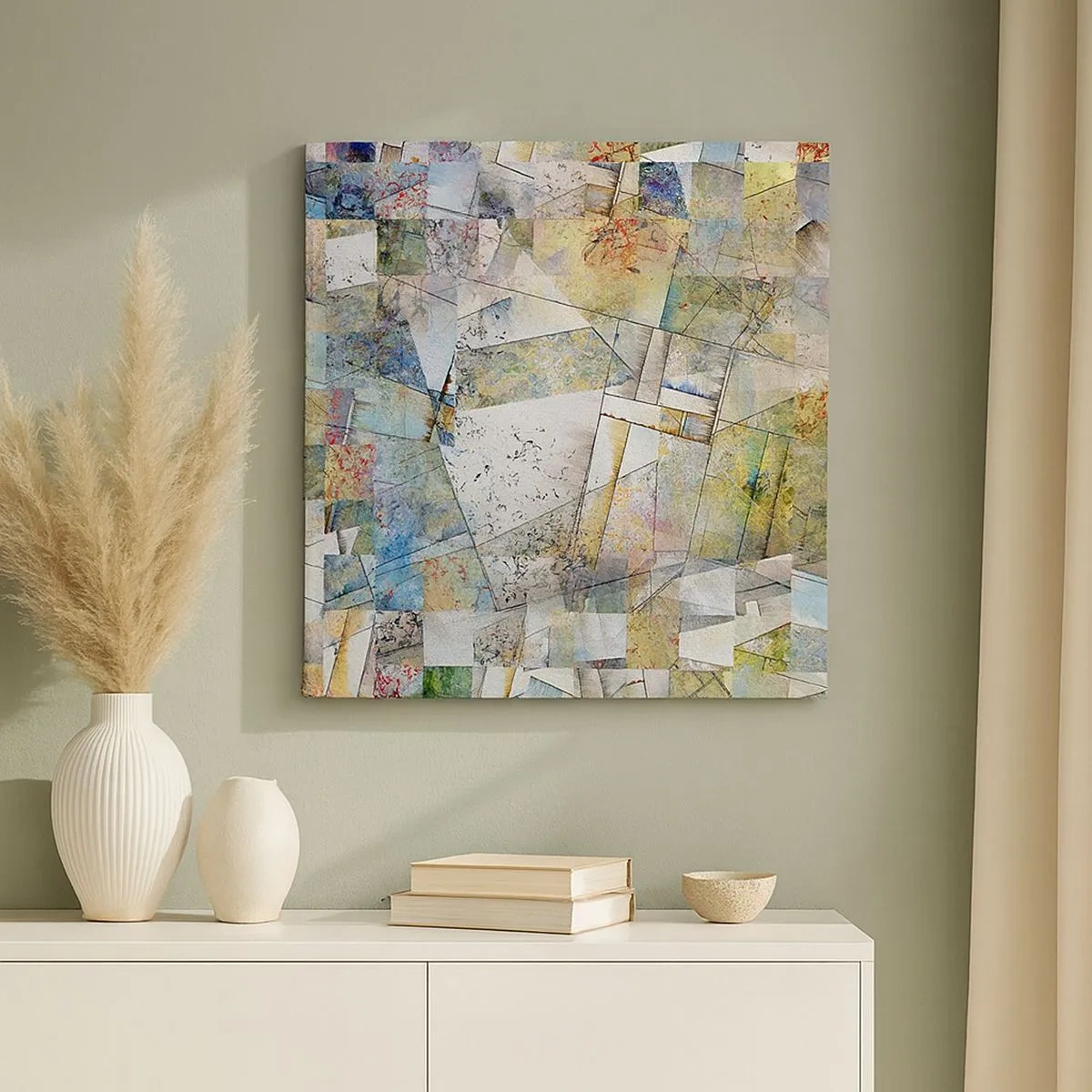 Canvas picture - Geometric Reshuffling - 30x30 cm