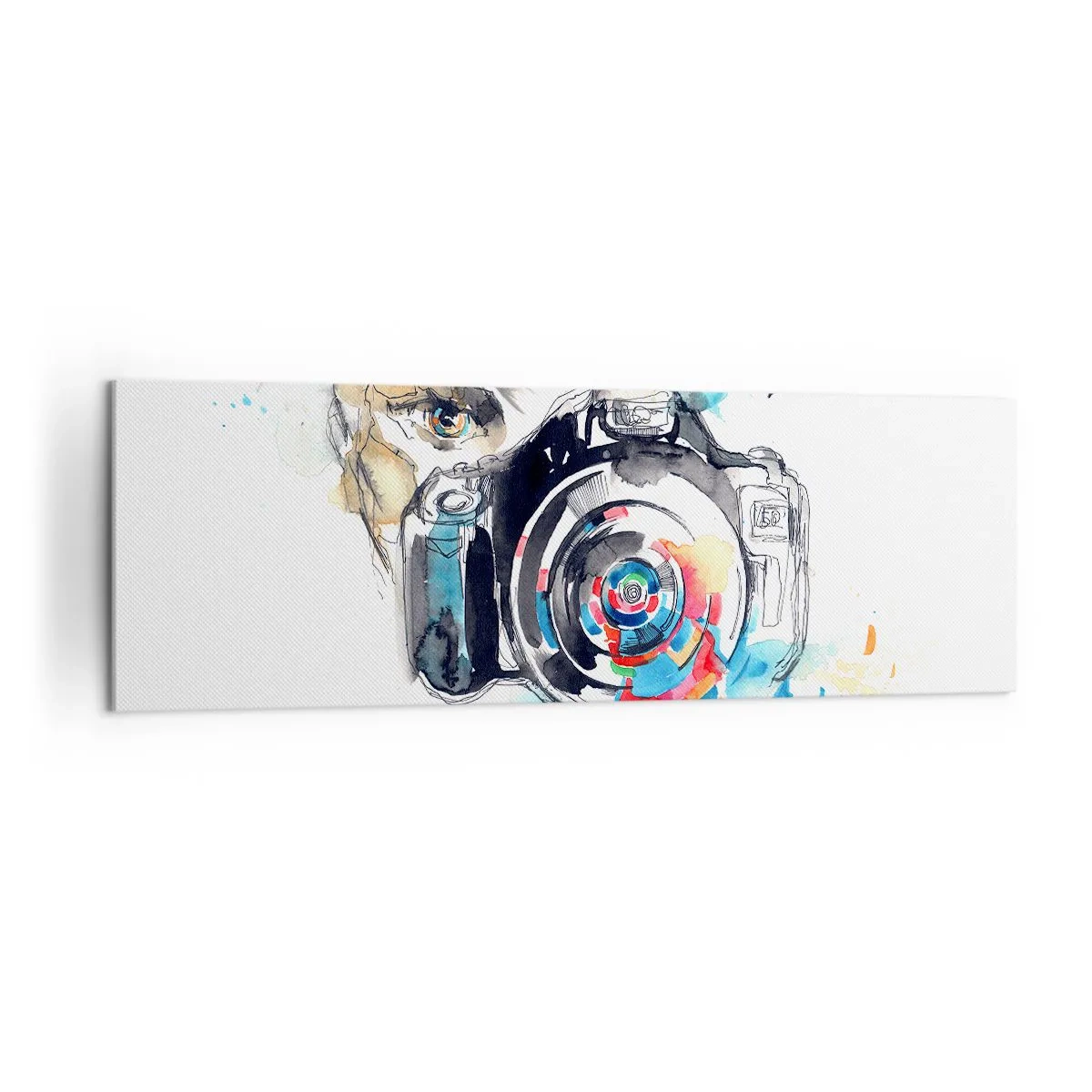 Canvas picture - In the Eye of the Lens - 160x50 cm