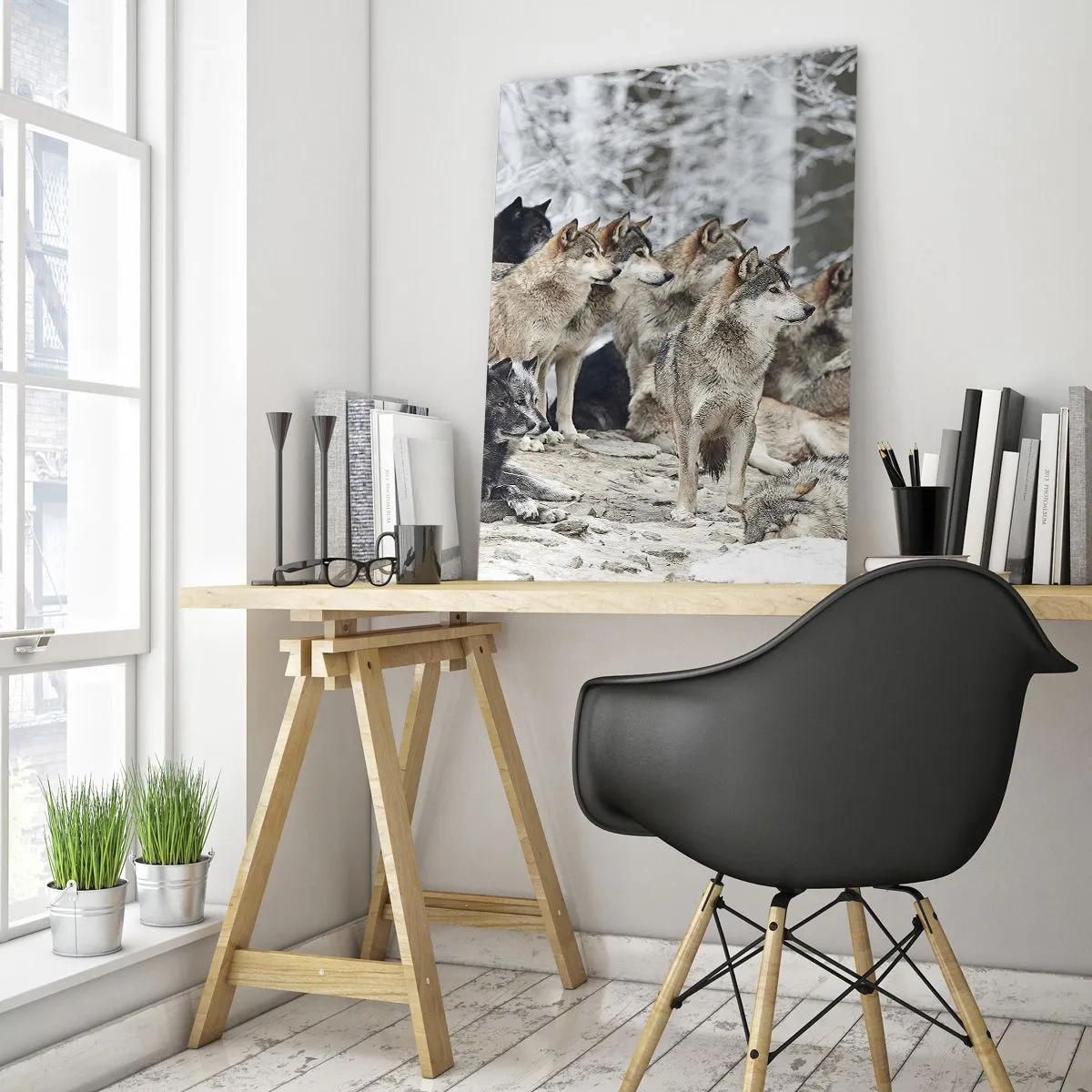 Glass picture - Family and Friends - 50x70 cm