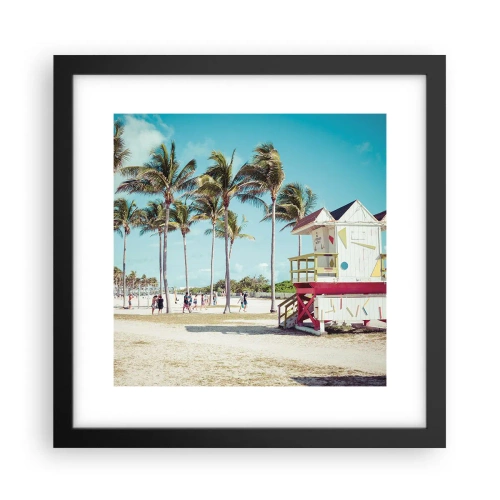 Poster in black frame - Beautiful Day before You - 30x30 cm