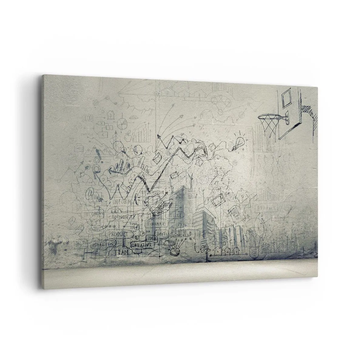 Canvas picture - My Wonderful City Life - 120x80 cm