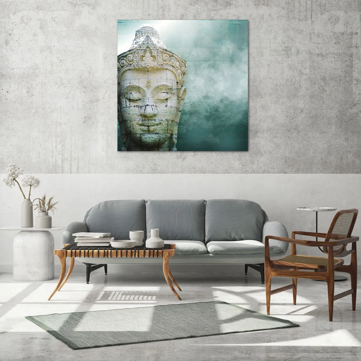 Glass picture - In Search of Light - 60x60 cm