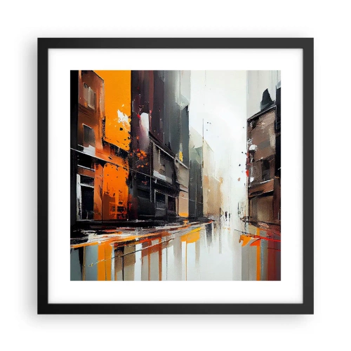 Poster in black frame - Rainy Day - 40x40 cm