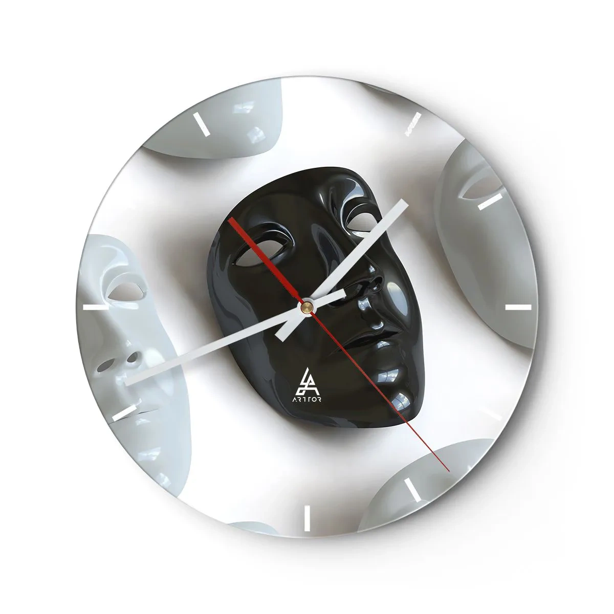 Wall clock - Clock on glass - How to Stand Out? - 40x40 cm