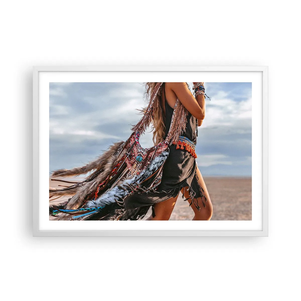Poster in white frmae - Shaman's Girl - 70x50 cm