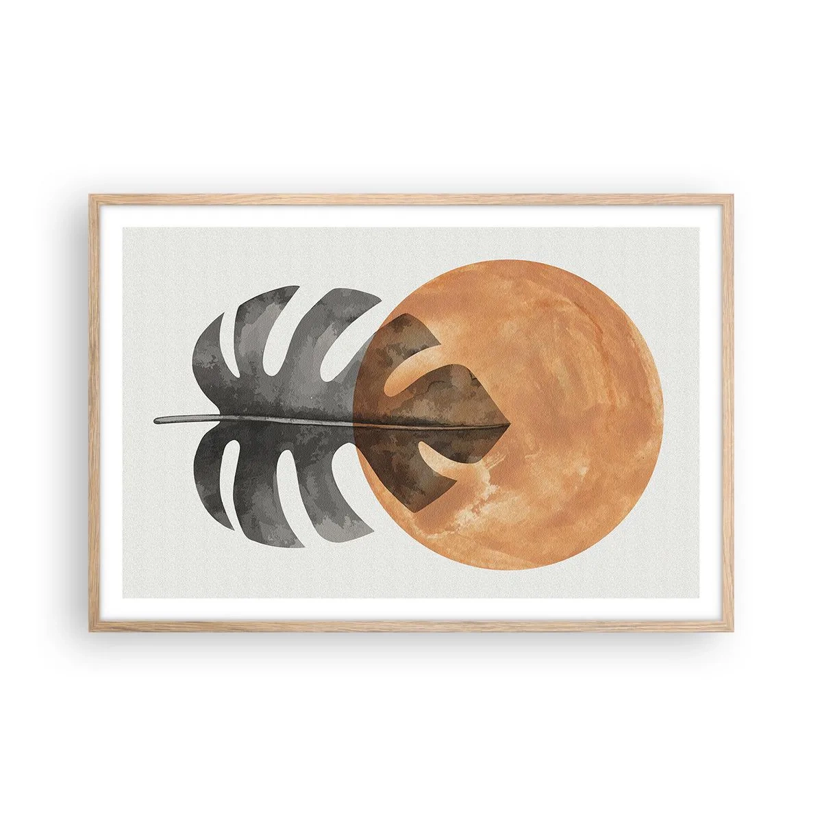 Poster in light oak frame - Always the Sun - 91x61 cm