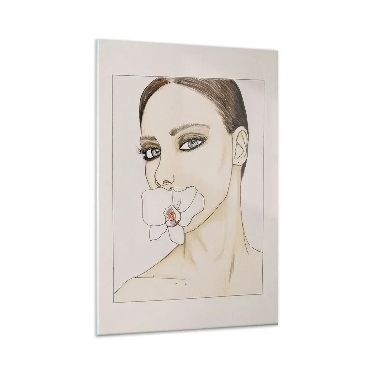 Glass picture - Symbol of Elegance and Beauty - 80x120 cm