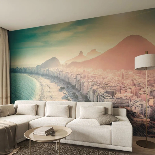 Photo Wallpaper Premium Canvas - Eternal Holiday in Rio - Coast, Rio de Janeiro, Beach - 400x280 cm