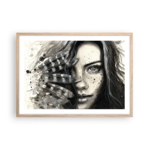 Poster in light oak frame - Wild Beauty - 70x50 cm