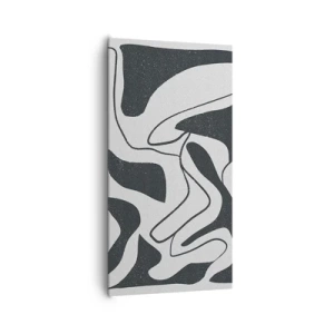 Canvas picture - Abstract Fun in a Maze - 65x120 cm