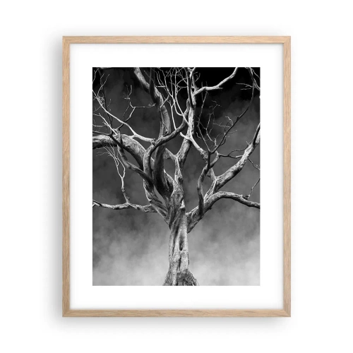 Poster in light oak frame - Primordial and Sacred - 40x50 cm