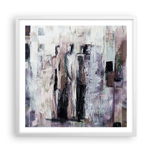 Poster in white frmae - Mysterious Trio - 60x60 cm