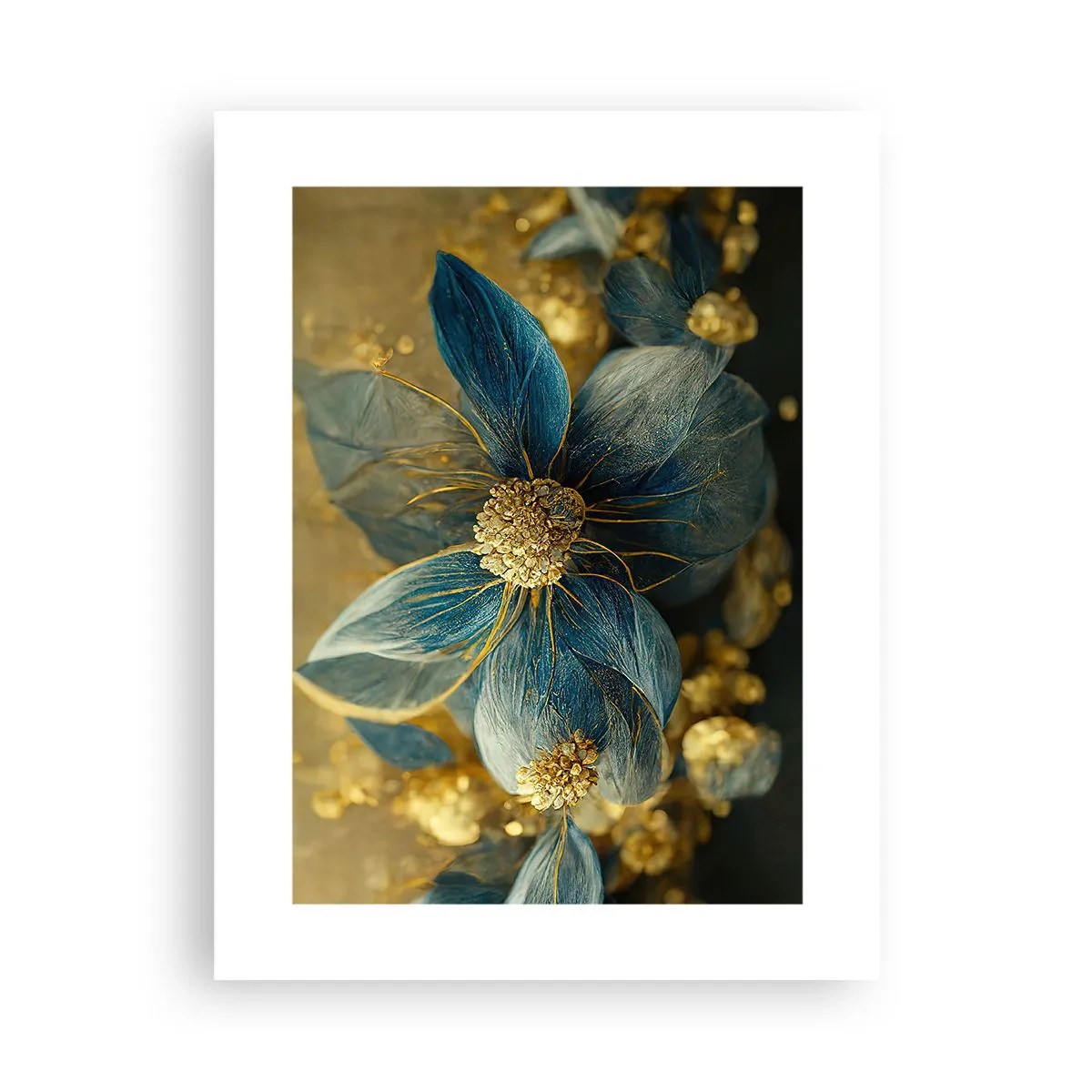 Poster - Blossoming in Gold - 30x40 cm