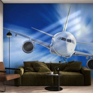 Photo Wallpaper Premium Canvas - Faster than the Wind in the Sky - Plane, Aircraft, Travels - 250x175 cm