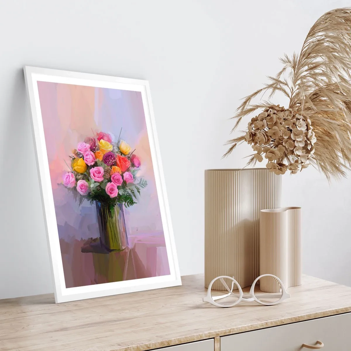 Poster in white frmae - Retained Beauty - 40x50 cm