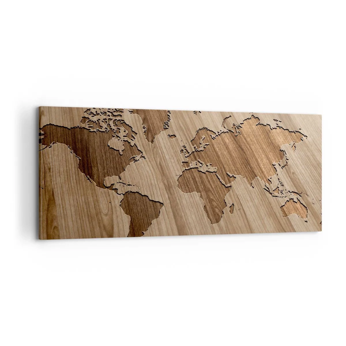 Canvas picture - World on a Table - 120x50 cm