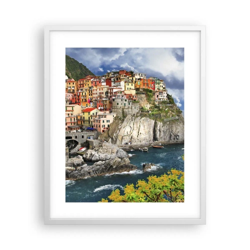 Poster in white frmae - Hugging the Rocks - 40x50 cm