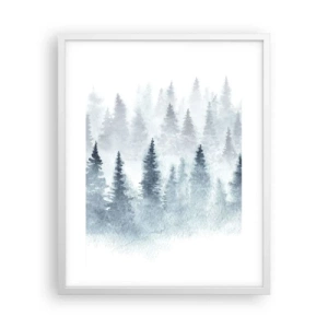 Poster in white frmae - Wrapped up in a Fog - 40x50 cm