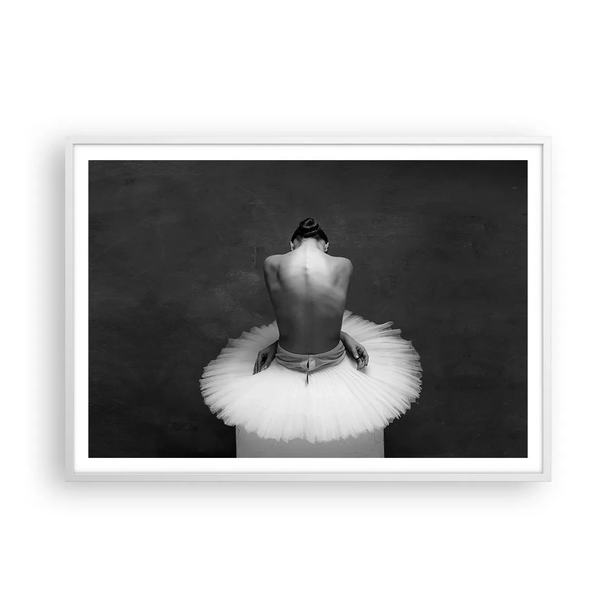 Poster in white frmae - It Is Blossoming - 100x70 cm