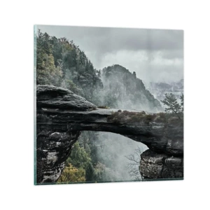 Glass picture - Adventure Is About to Start - 70x70 cm